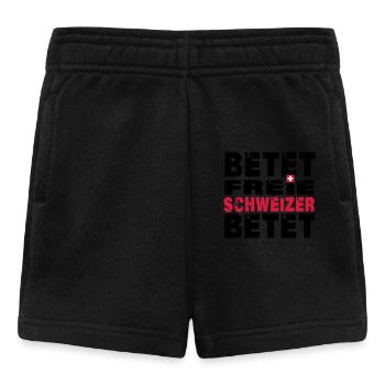 Betet freie Schweizer betet - Baby Shorts - Schwarz - Vorne