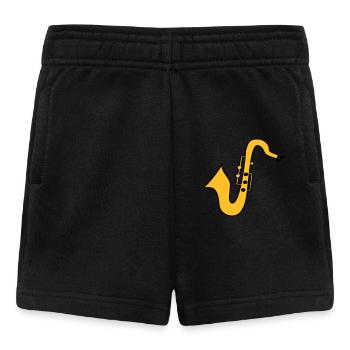 Saxofon - Baby Shorts - Schwarz - Vorne