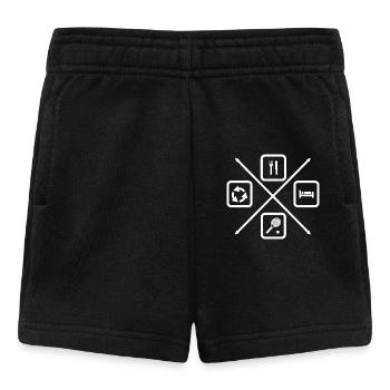 The Life Cycle of a Tennis Player,Tennis - Baby Shorts - black - Front