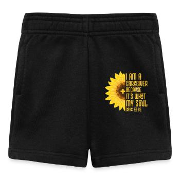 Je suis un aidant naturel parce que c’est ce que mon âme soignante C - Short Bébé - noir - Devant