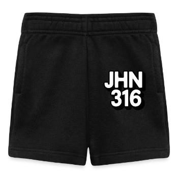 JHN 316 Message chrétien - Short Bébé - noir - Devant