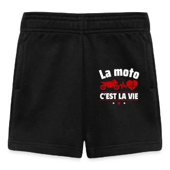 la moto c est la vie,Moto,Motard,Motarde - Short Bébé - noir - Devant