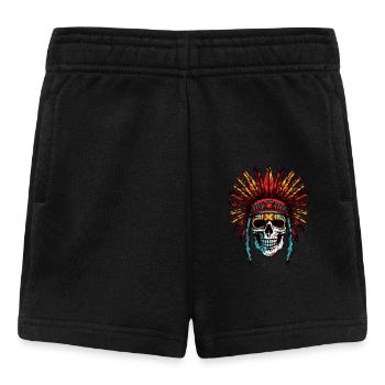 Apache Totenkopf Indianer - Baby Shorts - Schwarz - Vorne