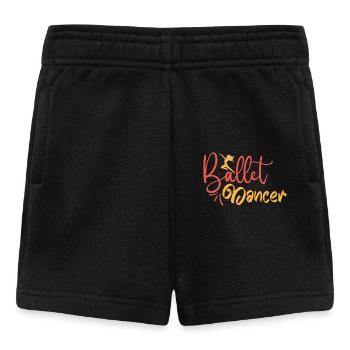 Zu fett fürs Ballett Tanz Tänzer Geschenk Spruch - Baby Shorts - Schwarz - Vorne