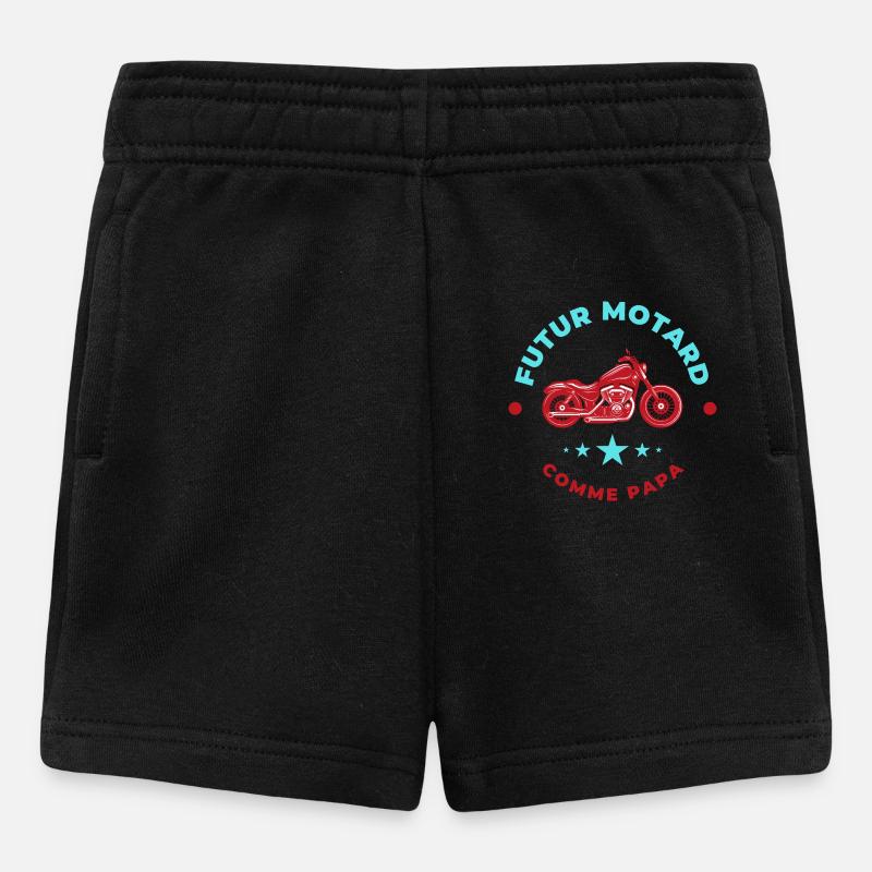 Futur Motard Comme Papa - Short Bébé - noir