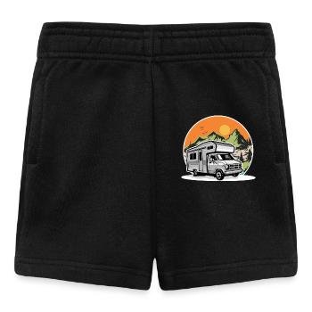 Camping Camper Campen - Short Bébé - noir - Devant