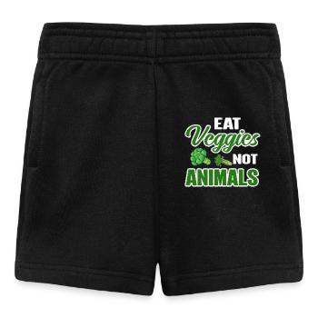 Vegan Veganismus - Baby Shorts - Schwarz - Vorne