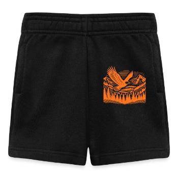 Berge-wilde Natur - Baby Shorts - Schwarz - Vorne