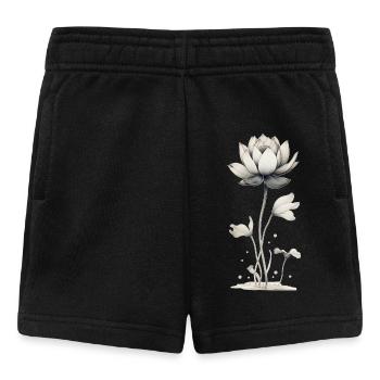 Lotus Blossom Water Lily - Baby Shorts - black - Front