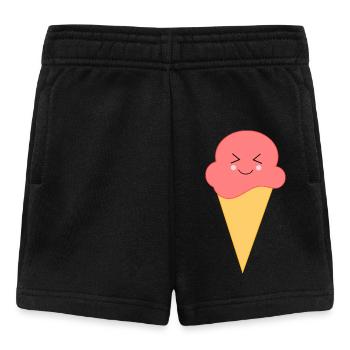 Crème glacée Crème glacée à la fraise - Short Bébé - noir - Devant