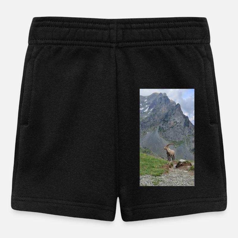 Steinbock - Baby Shorts - Schwarz