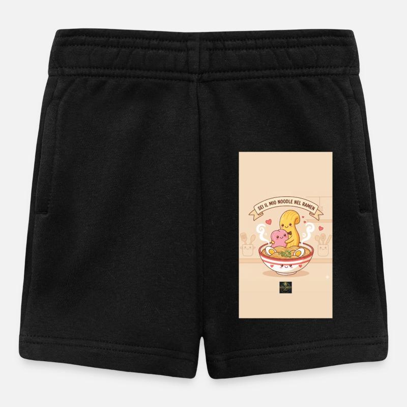 Leckere Threads Ramen - Baby Shorts - Schwarz