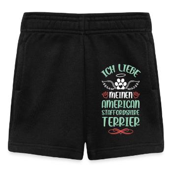 American Staffordshire Liebe - Baby Shorts - Schwarz - Vorne