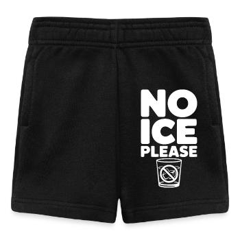 Nein, bitte - Baby Shorts - Schwarz - Vorne