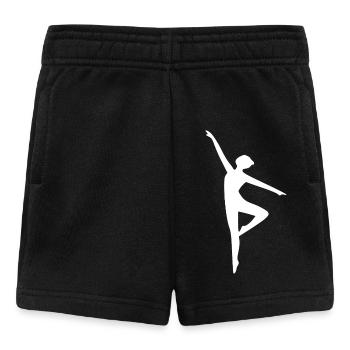 Sport Silhouetten Schatten Schattenfigur weiß - Baby Shorts - Schwarz - Vorne