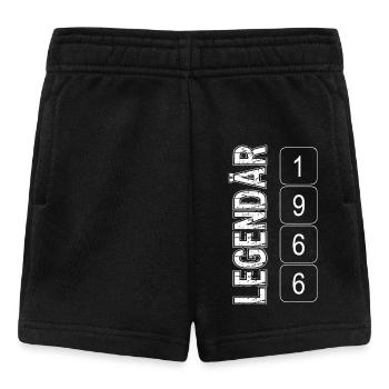 LEGENDÄR seit1966, 60 Jahre, 60 Geburtstag, Happy  - Baby Shorts - Schwarz - Vorne