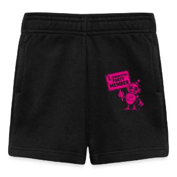 Ich bin ein Jahr 1. Geburtstag Roboter - Baby Shorts - Schwarz - Vorne
