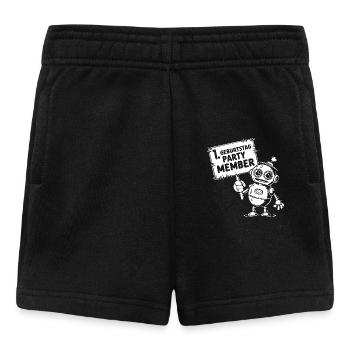 Ich bin ein Jahr 1. Geburtstag Roboter - Baby Shorts - Schwarz - Vorne