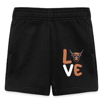 Cow Cattle Highland Cattle - Baby Shorts - black - Front