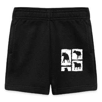 Buffalo Cattle Oxen - Baby Shorts - black - Front