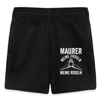 Maître maçon Compagnon maçon - Short Bébé - noir - Devant