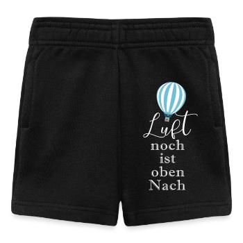 Ballon Heißluftballon Ballonfahrt - Baby Shorts - Schwarz - Vorne