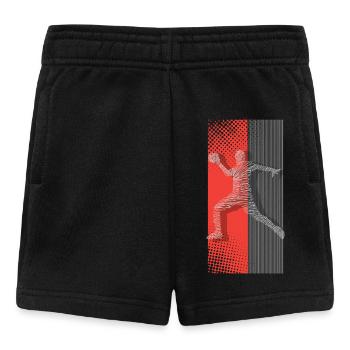 Handball Handballer - Baby Shorts - Schwarz - Vorne