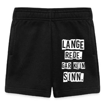 Lange rede. - Baby Shorts - Schwarz - Vorne