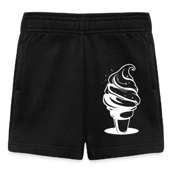 Dessin de crème glacée molle - Short Bébé - noir - Devant