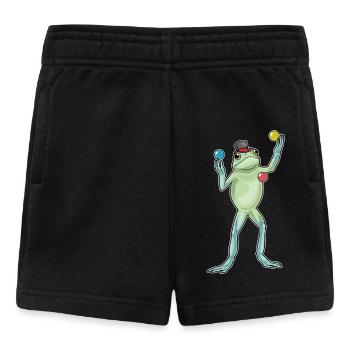 Frosch Jongleur Jonglieren - Baby Shorts - Schwarz - Vorne