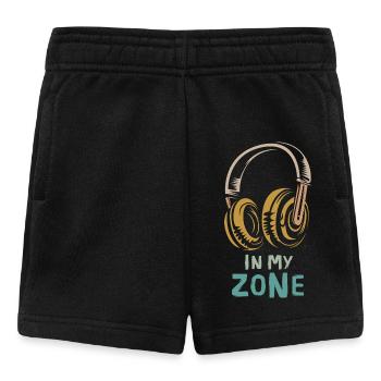 in my zone - Des écouteurs de style rétro pour les fans de musique - Short Bébé - noir - Devant
