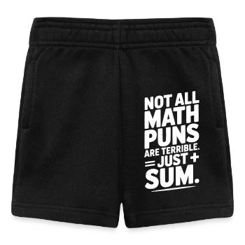 Tous les jeux de mots mathématiques ne sont pas terribles, juste une somme - Short Bébé - noir - Devant