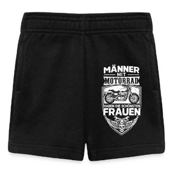 Männer mit Motorrädern haben die schönsten Frauen - Baby Shorts - Schwarz - Vorne