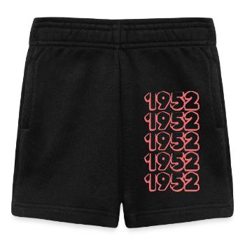 Année de naissance 1952 - Short Bébé - noir - Devant