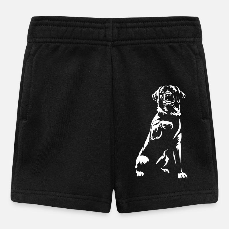 Labrador "Black Edition" - Baby Shorts - Schwarz