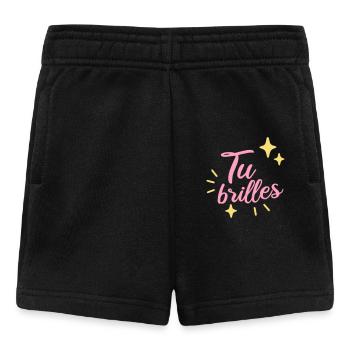 Tu brilles positif Kawaii - Short Bébé - noir - Devant