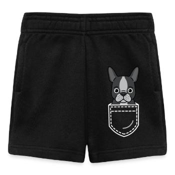 Chien Boston Terrier - Short Bébé - noir - Devant