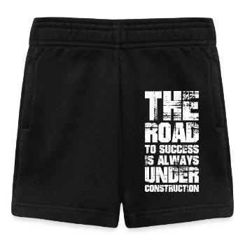the road to success is always under construction - Baby Shorts - black - Front