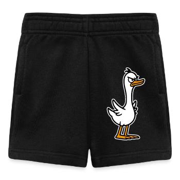 Oie en colère - Short Bébé - noir - Devant