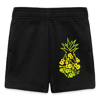 Ukulélé hawaïen uke ananas - Short Bébé - noir - Devant
