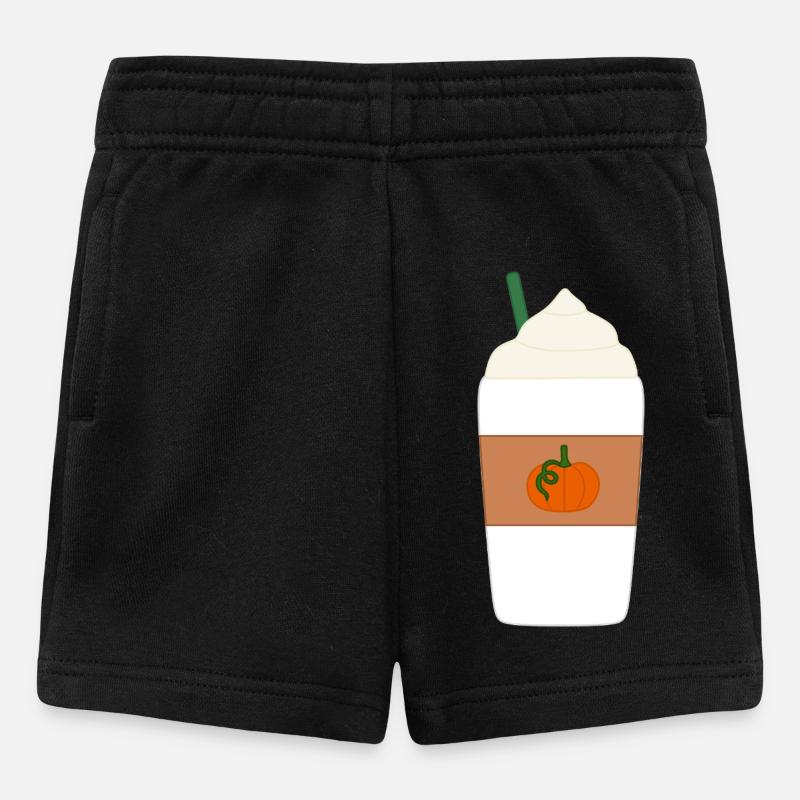 Pumpkin Spice Latte - Baby Shorts - Schwarz
