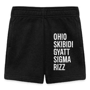 Ohio Skibidi Gyatt Sigma Rizz - Baby Shorts - Schwarz - Vorne