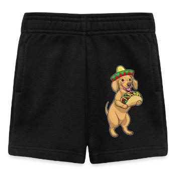 Dackel Taco - Baby Shorts - Schwarz - Vorne
