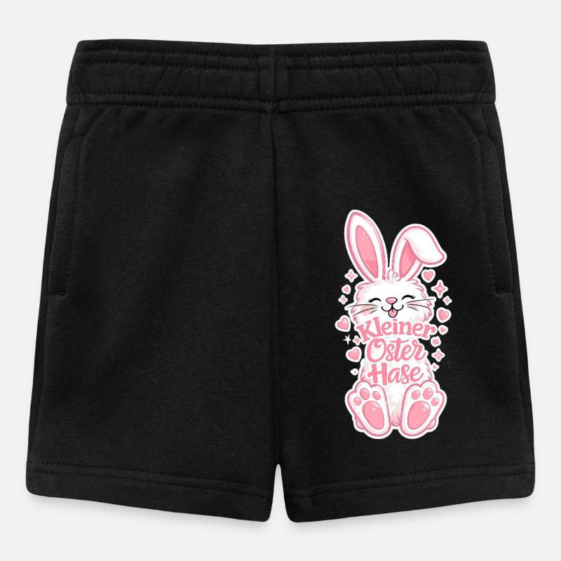 Little Easter Bunny in Pink - Baby Shorts - black