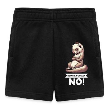 Avant de demander à Ferret Furet Propriétaire de Furet Rodent - Short Bébé - noir - Devant