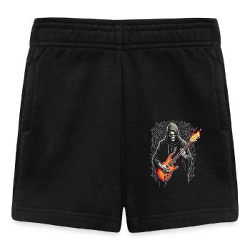 Sensenmann mit E-Gitarre Rock Heavy Metal - Baby Shorts - Schwarz - Vorne