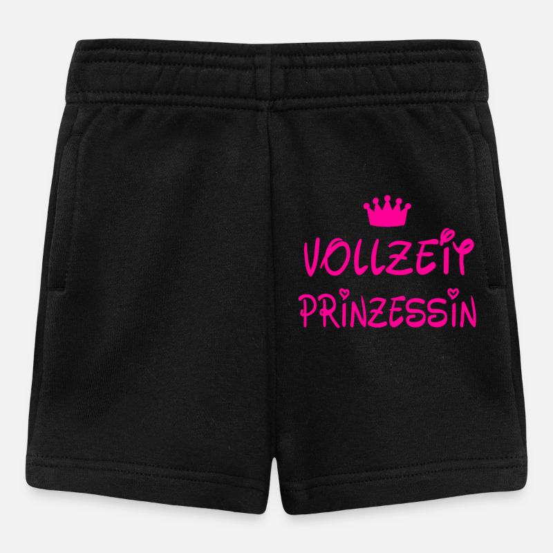 Vollzeit Prinzessin - Baby Shorts - Schwarz