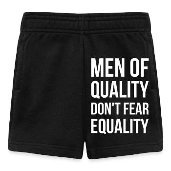 Les hommes de qualité ne craignent pas l’égalité I - Short Bébé - noir - Devant