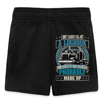 LKW Fahrer - Baby Shorts - Schwarz - Vorne