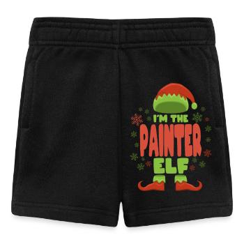 Peintre elfe de Noël - Short Bébé - noir - Devant
